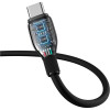 Кабель Baseus Pudding Series Fast Charging Cable Type-C to Type-C 100W 1.2m Cluster Black (Cluster Black)- № 5
