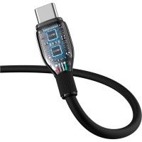 Кабель Baseus Pudding Series Fast Charging Cable Type-C to Type-C 100W 1.2m Cluster Black (Колір Cluster Black) - фото № 5