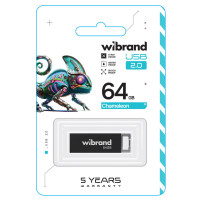 Флеш-накопичувач Wibrand USB 2.0 Chameleon 64Gb Black (Колір Черный) - фото № 2