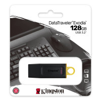 Флеш-накопичувач Kingston USB 3.2 DT Exodia 128GB Black/Yellow (Цвет Черный) - фото № 3
