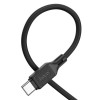 Кабель HOCO X90 Cool, силиконовый кабель для зарядки и передачи данных для Type-C, черный (6931474788443) - изображение 2