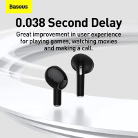 Бездротові навушники Baseus True Wireless Earphones Bowie E8 Black (Цвет Черный) - фото № 8
