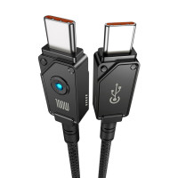 Кабель Baseus Unbreakable Series Fast Charging Data Cable Type-C to Type-C 100W 1m Cluster Black (Колір Cluster Black) - фото № 5