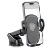 Автотримач для телефона HOCO H9 General car holder(center console) Black (Черный)- № 3