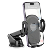 Автотримач для телефона HOCO H9 General car holder(center console) Black (Колір Черный) - фото № 3