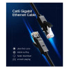 Мережевий кабель UGREEN NW102 Cat 6 U/UTP Lan Flat Cable 2m (Black)(UGR-50174) - зображення 3