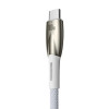 Кабель Baseus Glimmer Series Fast Charging Data Cable USB to Type-c 100W 1m White (Білий)- № 3