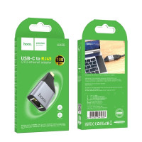 Перехідник HOCO UA35 Type-C to RJ45 adapter Metal Gray (Колір Metal Gray) - фото № 2
