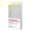 Кабель Baseus Explorer Series Fast Charging Cable with Smart Temperature Control USB to iP 2.4A 1m Blue (Синий)- № 2