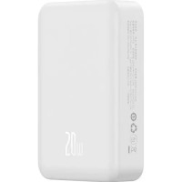 Зовнішній акумулятор Baseus Magnetic Mini Wireless Fast Charge Power Bank 10000mAh 20W White (Колір White) - фото № 7