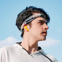 Бездротові навушники HOCO EW39 Bright true wireless ENC BT headset Yellow (Цвет 30797) - фото № 4