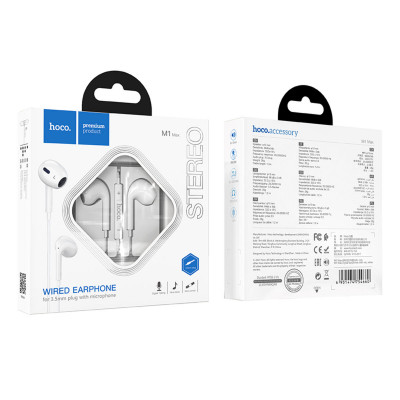 Навушники HOCO M1 Max crystal earphones with mic White (6931474754677) - зображення 4