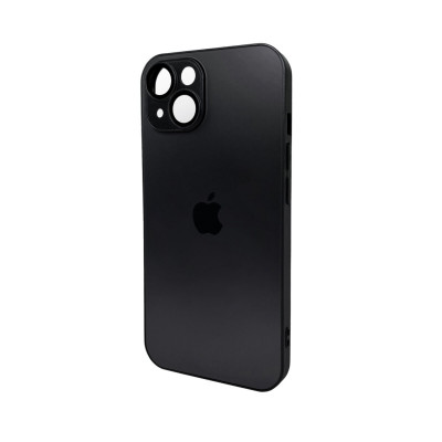 Чохол для смартфона AG Glass Matt Frame Color Logo for Apple iPhone 15 Graphite Black - изображение 1