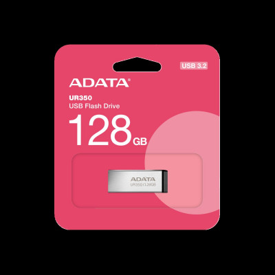 Flash A-DATA USB 3.2 UR 350 128Gb Silver/Black - изображение 7