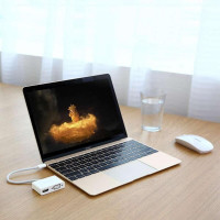 USB-хаб UGREEN USB Type C to HDMI + VGA Converter (White) (Колір White) - фото № 2