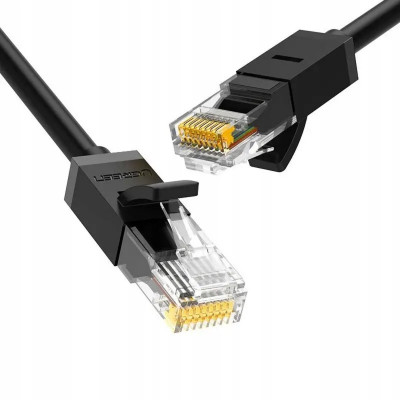 Мережевий кабель UGREEN NW102 Cat 6 U/UTP Lan Flat Cable 2m (Black)(UGR-50174) - зображення 1