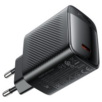 Мережевий зарядний пристрій ACEFAST A112 PD45W GaN single USB-C charger (EU) Black (Колір 7073) - фото № 4