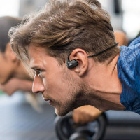 Бездротові навушники HOCO ES63 Graceful air conduction BT earphones Black (Цвет Черный) - фото № 5