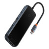 USB-хаб Baseus AcmeJoy 8-Port Type-C HUB Adapter（Type-C to HDMI*1+USB3.0*2+USB2.0*1+Type-C PD&Data*1+RJ45*1+SD/TF*1）Dark Grey (Темно-серый)- № 5