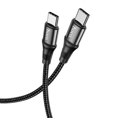 Кабель HOCO X50 Type-C to Type-C Exquisito 100W charging data cable(L=1M) Black - изображение 1