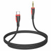 Аудiо-кабель BOROFONE BL14 Digital audio conversion cable for Type-C Black - зображення 2