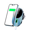 Автотримач для телефона з БЗП Usams US-CD170 Magnetic Car Wireless Charging Phone Holder (Air Vent) 15W (With Magnetic Ring) Grey (Серый)- № 3