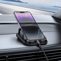 Автотримач для телефона HOCO H39 Cheetah dashboard car holder Black (Цвет Черный) - фото № 8