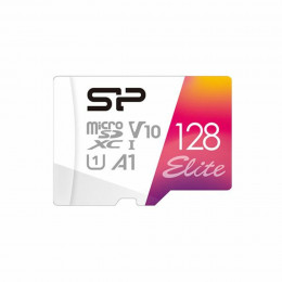 microSDXC (UHS-1 U1) SiliconPower Elite Color 128Gb class 10 A1 V10