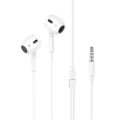 Навушники HOCO M1 Max crystal earphones with mic White (6931474754677) - зображення 1