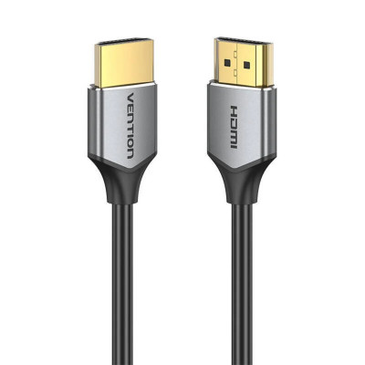 Кабель Vention Ultra Thin HDMI Male to Male HD v2.0 Cable 0.5M Gray Aluminum Alloy Type (ALEHD) - изображение 2