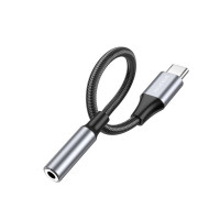 Перехідник BOROFONE BV16 Type-C to 3.5mm digital audio converter Metal Gray (Цвет Metal Gray) - фото № 4