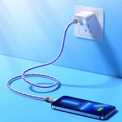 Кабель HOCO U113 Solid silicone charging data cable iP Blue (6931474790057) - зображення 3