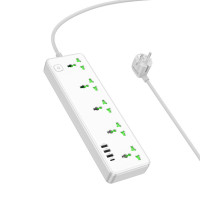 Мережевий подовжувач HOCO  AC13A Talento 5-position socket(1C3A) White (Цвет Білий) - фото № 2
