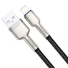 Кабель Baseus Cafule Series Metal Data Cable USB to IP 2.4A 1m Black (Черный)- № 2