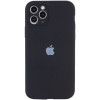 Чохол для смартфона Silicone Full Case AA Camera Protect for Apple iPhone 11 Pro Max кругл 14,Black