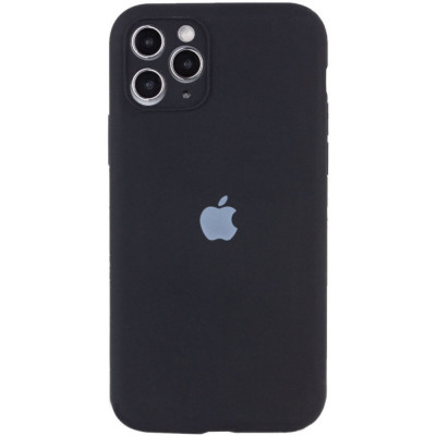 Чохол для смартфона Silicone Full Case AA Camera Protect for Apple iPhone 11 Pro Max кругл 14,Black - зображення 1