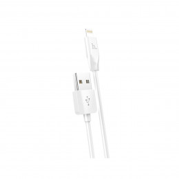 Кабель HOCO X1 USB to iP 2.4A, 1m, PVC, PVC connectors, White