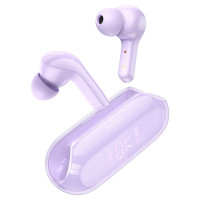 Бездротові навушники HOCO EW39 Bright true wireless ENC BT headset Purple (Цвет Фиолетовый) - фото № 2