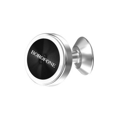 Тримач для мобільного BOROFONE BH5 Platinum metal magnetic in-car holder for dashboard Silver - изображение 1