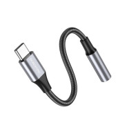 Перехідник BOROFONE BV16 Type-C to 3.5mm digital audio converter Metal Gray (Цвет Metal Gray) - фото № 3