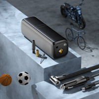 Автомобільний насос BOROFONE FC1 Flow intelligent air pump Black Gray (Колір Black-Gray) - фото № 8