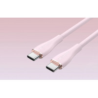 Кабель Vention USB 2.0 C Male to C Male 5A Cable 1M Pink Silicone Type (TAWPF) (Цвет Розовый) - фото № 4