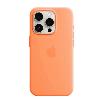 Чохол для смартфона Silicone Full Case AAA MagSafe IC for iPhone 15 Pro Max Orange - изображение 1