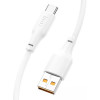 Кабель HOCO X93 USB to Type-C 100W, 1m, TPE, TPE connectors, White (White)- № 3