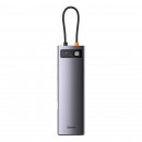 USB-хаб Baseus Metal Gleam Series 12-in-1 Multifunctional Type-C HUB Docking Station Gray