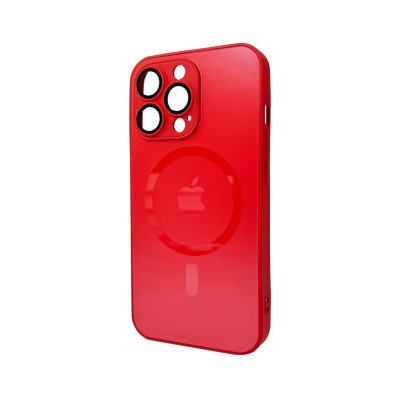 Чохол для смартфона AG Glass Matt Frame Color MagSafe Logo for Apple iPhone 13 Pro Cola Red (AGMattFrameMGiP13PRed) - изображение 1