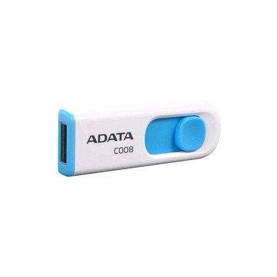 Flash A-DATA USB 2.0 C008 32Gb White/Blue (AC008-32G-RWE) - изображение 2