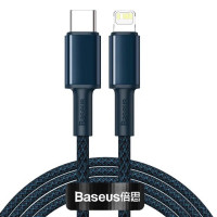 Кабель Baseus High Density Braided Fast Charging Data Cable Type-C to iP PD 20W 1m Blue (Колір Синий), Атикул k56891 |  купить на VILKI.NET - фото № 1