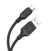 Кабель HOCO X90 Cool silicone charging data cable for Type-C Black (6931474788443) - зображення 3