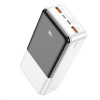 Зовнішній акумулятор HOCO J108B Universe 22.5W fully compatible power bank(30000mAh) White - зображення 3